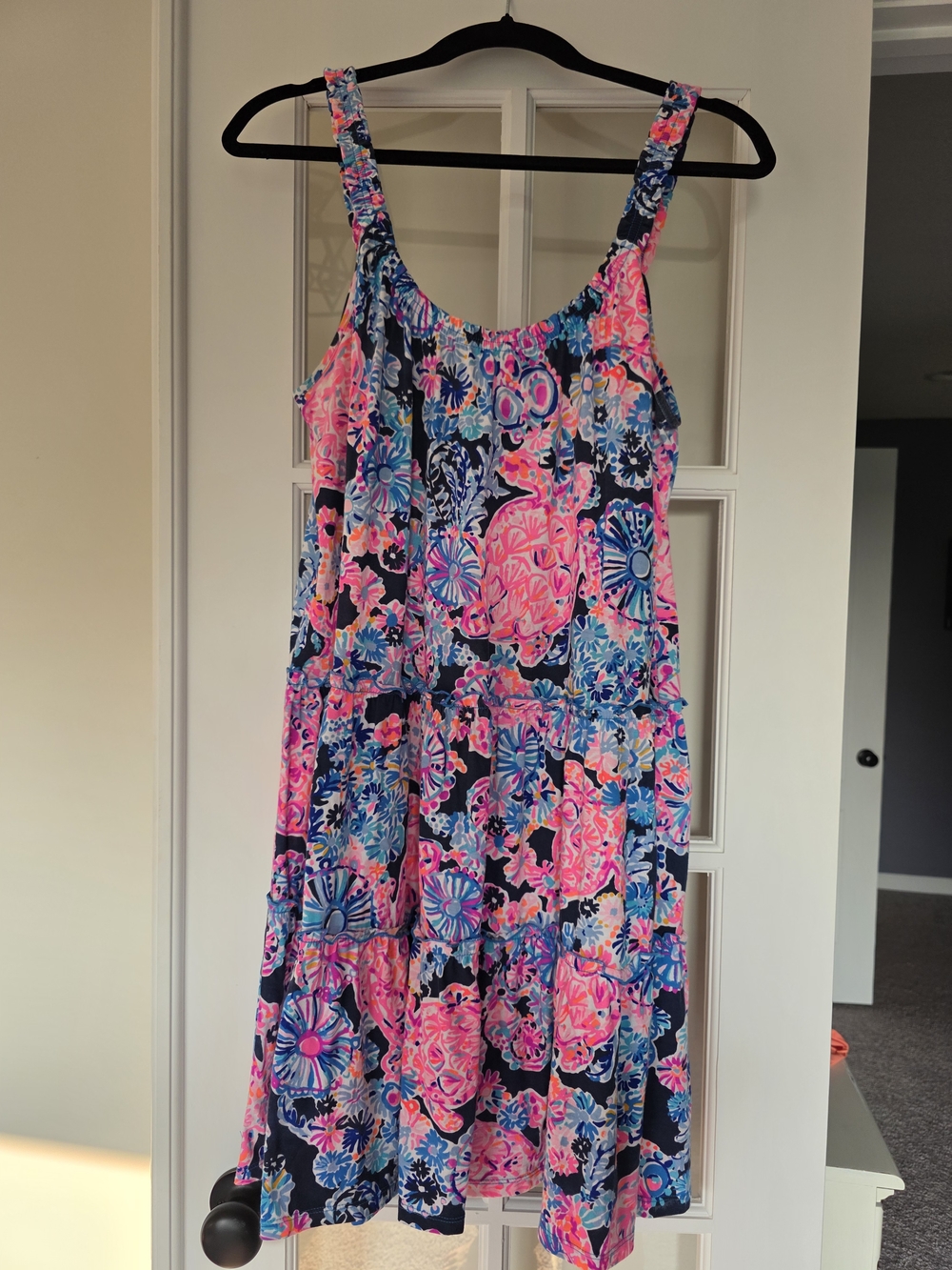 Lilly Pulitzer Vibrant Pink & Blue Dress